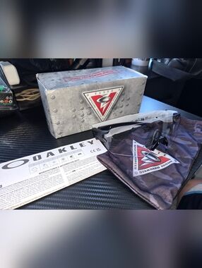 Oakley Tombstone Matte Black/Clear Glasses HD Optics Special Forces Sunglasses